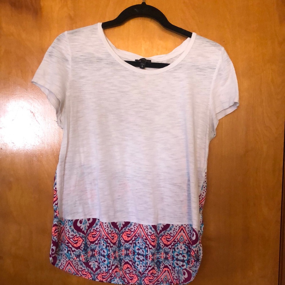 Neon high low shirt